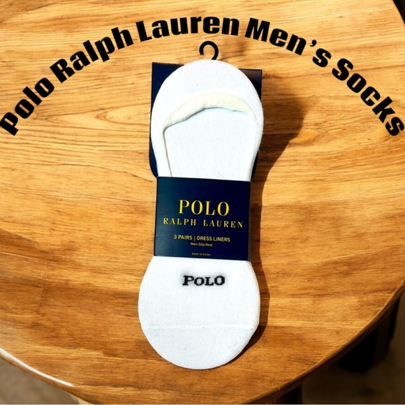 Polo Ralph Lauren | Underwear & Socks | Polo Ralph Lauren Mens 3 Pairs  White Dress Liners Socks Nwt | Poshmark